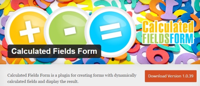 Calculated Fields Form WordPress Contact Form Plugins