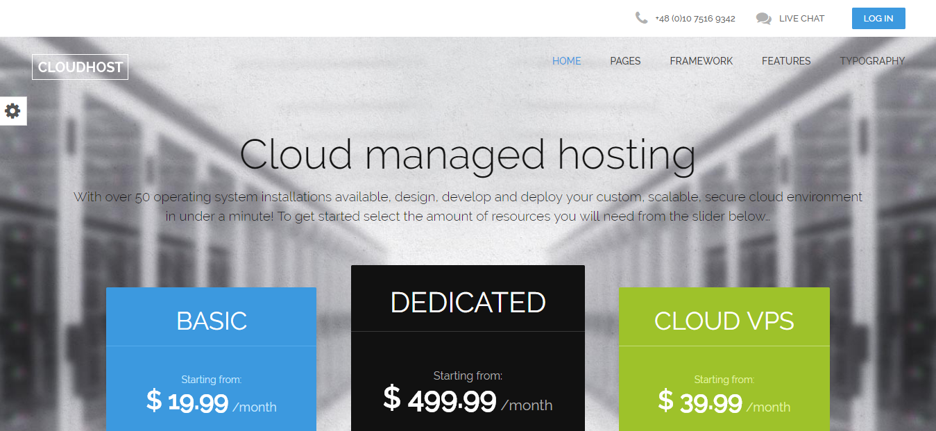 CloudHost Free And Premium Hosting WordPress Theme