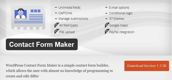 Contact Form Maker WordPress Contact Form Plugins