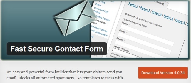 Fast Secure WordPress Contact Form Plugins