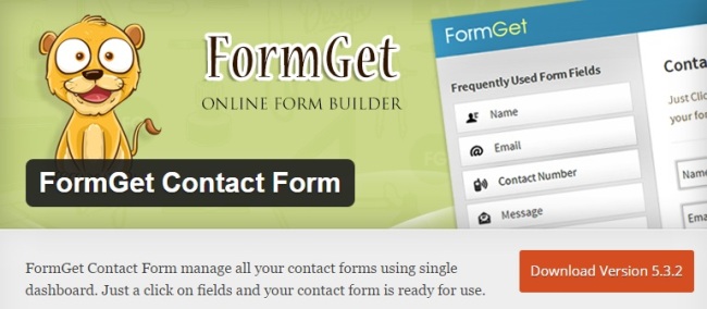 FormGet WordPress Contact Form Plugins