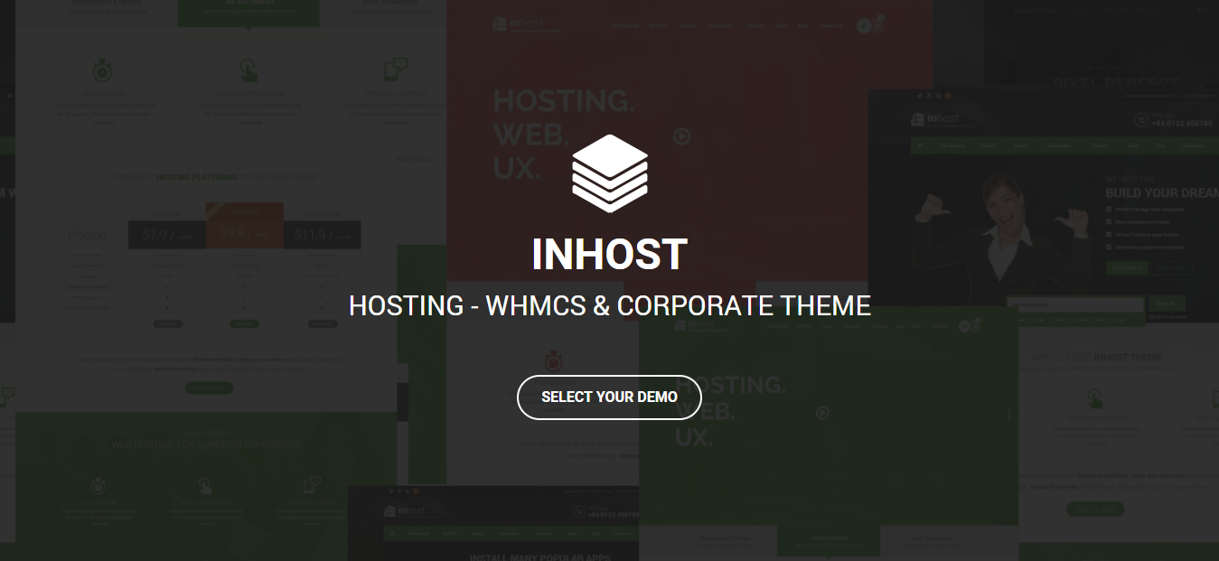 InHost Free And Premium Hosting WordPress Theme