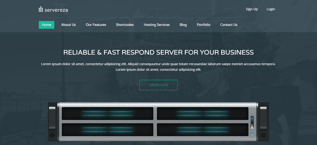 Servereza Free And Premium Hosting WordPress Theme