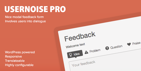 Usernoise Pro WordPress Contact Form Plugins