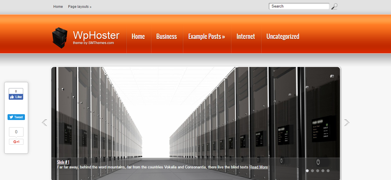 WpHoster Free And Premium Hosting WordPress Theme